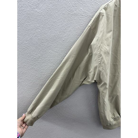 Port Authority Mens Windbreaker Size Large Tan Pensacola Ice Pilots VTG Pullover - Picture 5 of 14